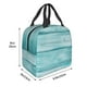 thumbnail image 3 of Easygdp Teal Turquoise Wood Bolsa Térmica Premium - Tela Oxford Impermeable, Gran Capacidad, Bolsillo Frontal, Unisex para Trabajo, Escuela, Actividades al Aire Libre y Picnics, 3 of 8