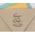 thumbnail image 4 of Printtoo Roound Personalized&nbsp;Black Self Inking Save The Date Stamp Custom Wedding Rubber&nbsp;Stamper-45 mm, 4 of 6