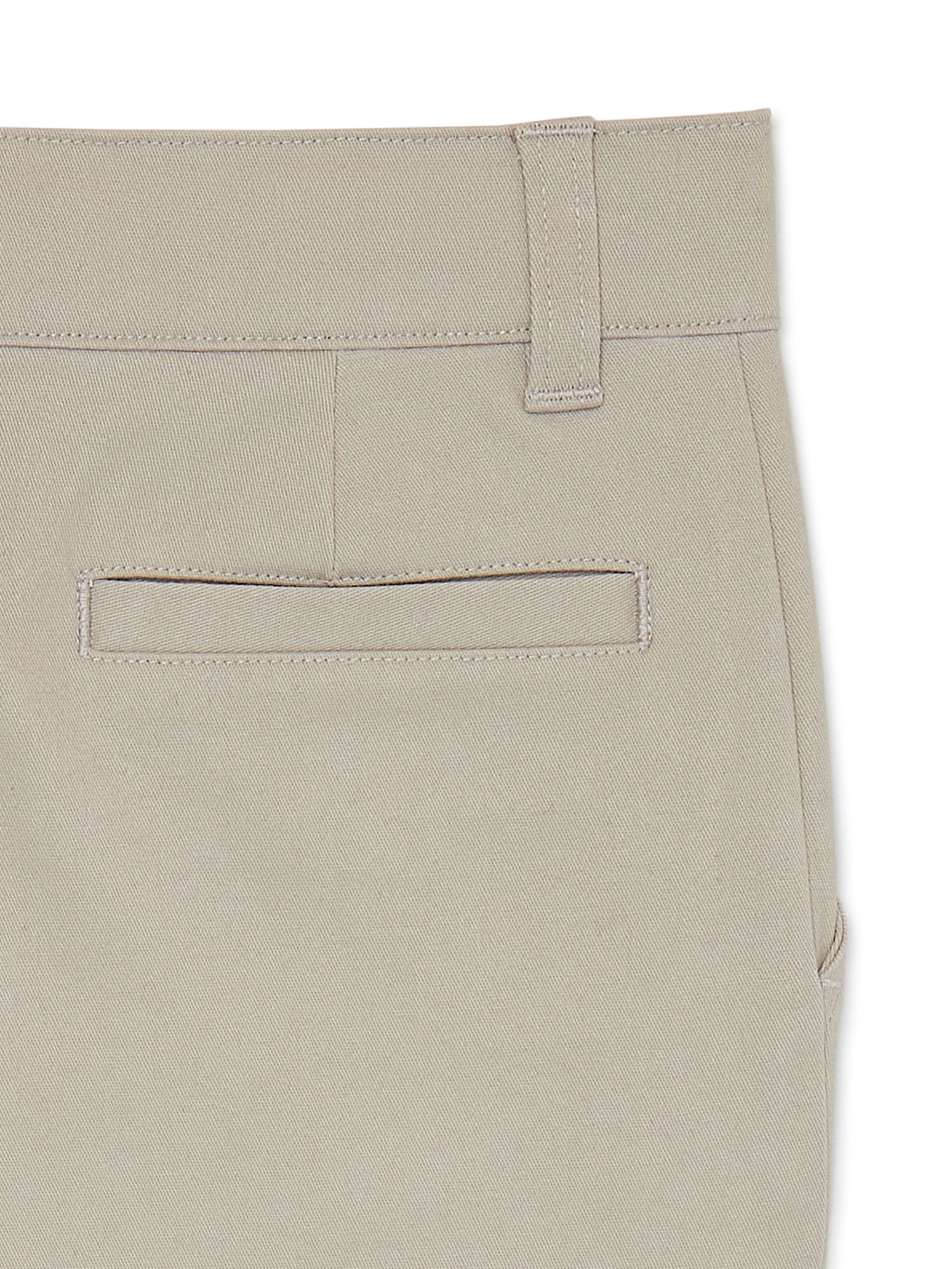 Wonder Nation Boys School Uniform Flat Front Pants, 2-Pack, Sizes 4-18 & Husky