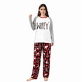 thumbnail image 4 of LuLiaMenton Matching Hubby Wifey Christmas Pajamas Couples Red Plaid Holiday Pjs, Womens L, 4 of 7