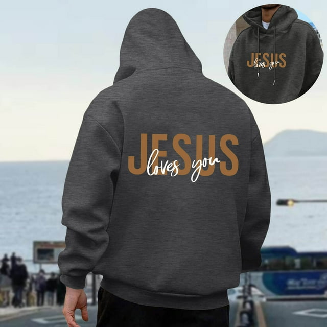 MHFRRA Sudadera con Capucha para Hombre, Forro Suave, Cómoda, Manga Larga, Informal, para Uso Diario Gris oscuro
