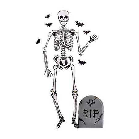 Wallies Skeleton Holiday Wall Decal (Set of 2)