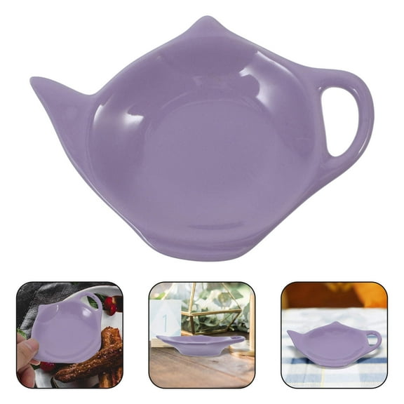 MLINS  Tea Bag Organizers Kitchen Holder Decorative Teabag Dish Purple