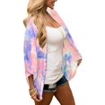 thumbnail image 2 of Cardigan Kimono d'Été pour Femme, Floral, Ample, Couvre-Maillot, Hauts Décontractés, Kimono, 2 of 5