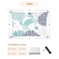 thumbnail image 5 of Turquoise Crab Coastal Sun Shade Sail 8'x10' Rectangle Outdoor Shade Canopy, Summer Coral Nautical Porch Shades Outdoor Sun Blocking Screen, Sunshade Cloth Covers for Patio/Deck/Garden, 5 of 5