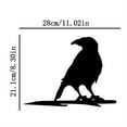 thumbnail image 2 of 11.02×8.3 Inches Crow on Branch Steel Silhouette Metal Wall Art Outdoor Home Garden Yard Patio Outdoor Statue Stake Decor Perfect Gift Decoration, 2 of 6