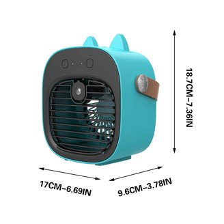 Portable HEPA Filter Fan - Battery Operated, 10 Hour Run Time, 150L/min Clean Air, USB Rechargeable