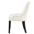 thumbnail image 6 of Side Dining Chair, Nailhead, Set of 2, White, Velvet, Modern Contemporary, Kitchen Room Cafe Bistro Restaurant Hospitality, 6 of 9