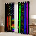 thumbnail image 2 of jejeloiu Colorful Graffiti Stripe Blackout Curtains Set of 2 (52x84 Each),Ride Sport Window Curtains,Abstract Geometric Lines Curtains and Drapes For Kids,Super Cozy Room Decor, 2 of 6