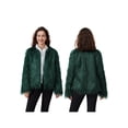 thumbnail image 2 of FOCUSNORM Women Faux Fur Coat Solid Color Open Front Long Sleeve Plus Size Jacket Warm Winter Outwear, 2 of 9