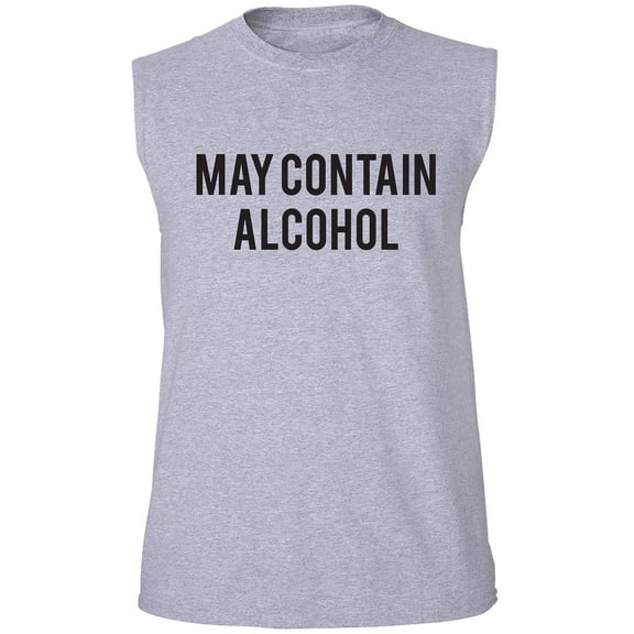 May Contain Alcohol Adult Sleeveless Tee