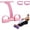 Pink, variant on Pedal Resistance Band with Handle, 2026 New Upgrate 8 Tube Exercise Band 3‑in‑1 Multi-Function for Foot Pedal Pull, Back Stretch & Chest Expand, Portable Latex Fitness