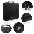 thumbnail image 3 of Coofit CD Case 160 Capacity Nylon Heavy Duty DVD Holder CD Organizer CD Storage Case, 3 of 10