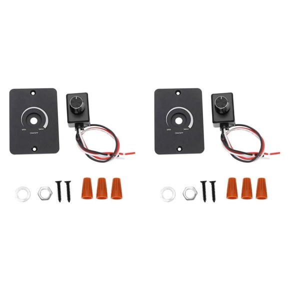 2X Compatible PWM Light Dimmer with Rotary Knob for Easy Installation RV Experience 12V Light Dimmer