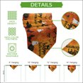 thumbnail image 5 of Halloween Table Runner Linen Burlap Table Runner 70 Inches Long Spooky Autumn Orange Cat Pumpkins Dresser Scarves for Kitchen Island Coffee Dining Room Party Wedding Banquet Holiday 13"x70", 5 of 8