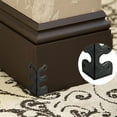 thumbnail image 4 of QZS 1.9x1In Durable Corner Protectors,Portable Baseboard Corner Decorative for Table,Black Baseboard Protectors for Cabinet Doors, 4 of 6