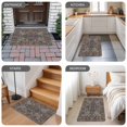thumbnail image 6 of Boho Vintage Door Mat Indoor Outdoor,Modern Geometric Abstract Art Retro Flowers Non Slip Welcome Mat with Rubber Backing,Absorbent Fabric Front Door Mats Entryway Rug for Home Patio Entrance 16"x24", 6 of 9
