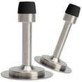 thumbnail image 1 of No Need to Drill/Screw in Wall Mounted Door Stopper, 3M Self Adhesive Tape Stainless Steel Doorstops, Pack of 2 , Silver, 1 of 5