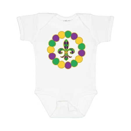 

Inktastic Mardi Gras Party Fleur De Lis Gift Baby Boy or Baby Girl Bodysuit