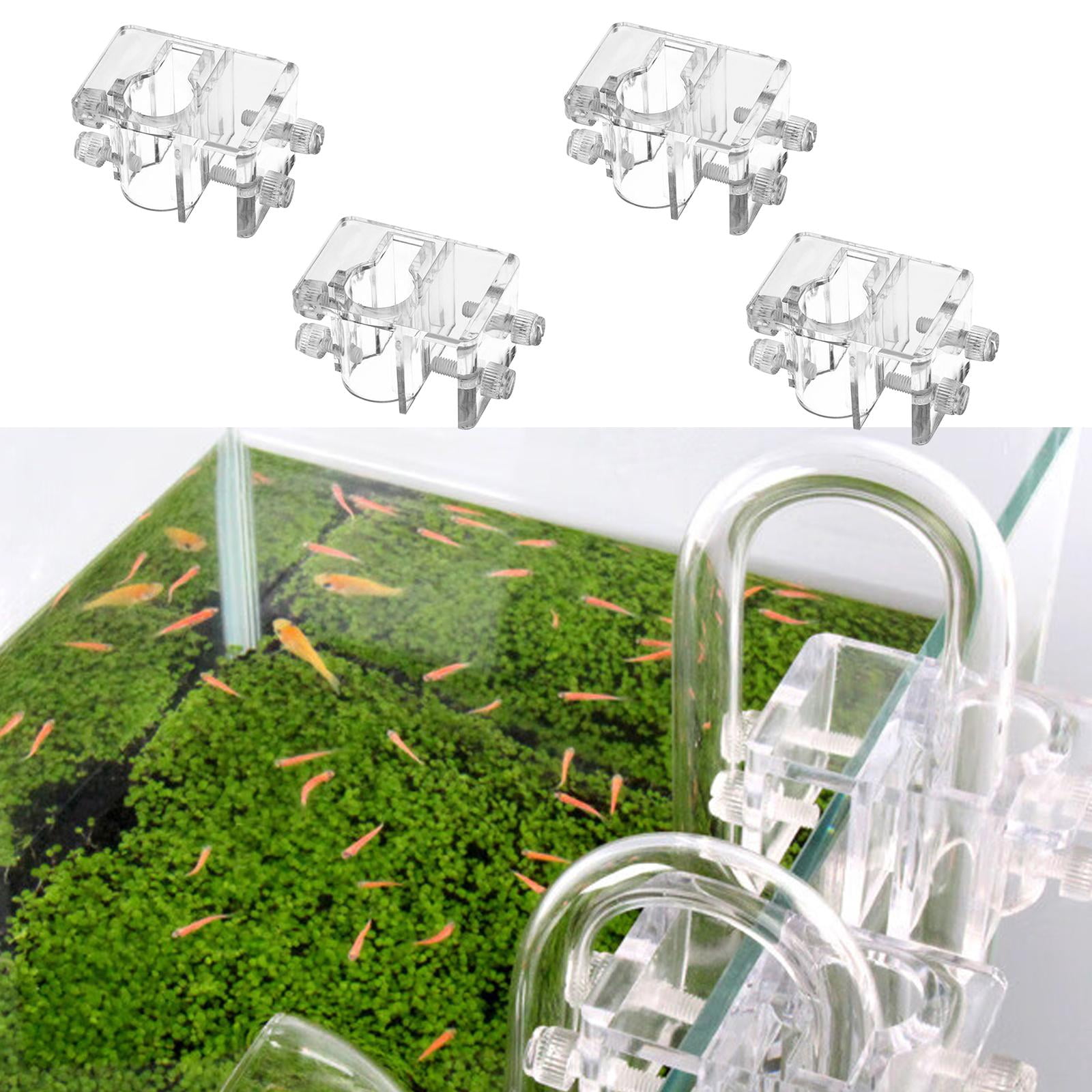 Stgfyxgs 4x Soft Tube Fixture Holder Adjustable Hose Holder Inlet Outlet Pipe Holders Water Pipe Clamp Clear Water Pipe Fixing Clamps for 27mm