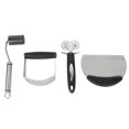 thumbnail image 3 of Pizza Wheel Cutter, DIY Baking Tool Dough Blender Hanging Baking Set, Stainless Steel For Home Kitchen, 3 of 8