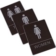 thumbnail image 1 of 3Pcs Restroom Signs for Shopping Mall Male Female Restroom Signs Reusable Restroom Signs, 1 of 9