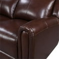 thumbnail image 4 of Bowery Hill Modern Geuine Leather & Hardwood Sofa in Brown Finish, 4 of 4