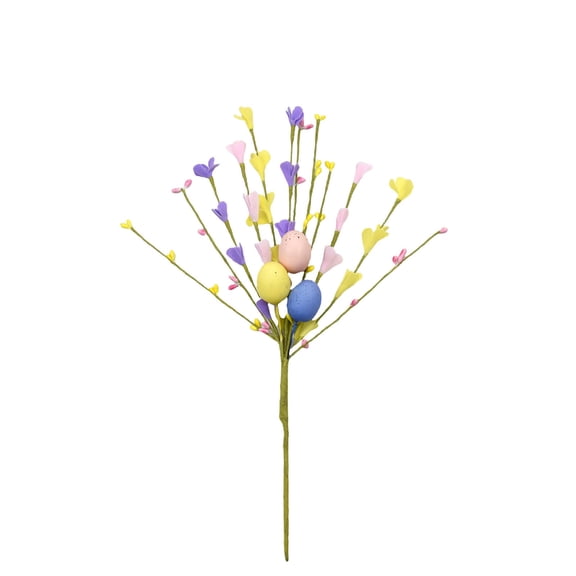 Mecorevxz Superior Artificial Easter Eggs Branchs with Lifelike Berry and Eggs Decorations for Easter Decor Realistic Full and Beautiful(B)