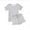 Gray Star, variant on Ekouaer Pajama Set for Women with Pockets Short Sleeve 2 Piece Lounge Set Women Loose T Shirts and Shorts Soft Sleepwear