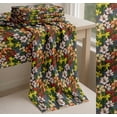 thumbnail image 6 of Soimoi Brown Cotton Voile Fabric Leaves, & Lily Floral Print Sewing Fabric Yard 42 Inch Wide, 6 of 7