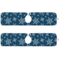 thumbnail image 2 of Coolnut 2 Pack Faucet Dry Mat for Kitchen Sink, White Snowflakes Winter 14x5 Inch Faucet Drying Mat Absorbent Mat Fast Dry Mat for Kitchen, Bathroom, 2 of 7