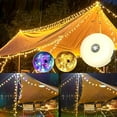 thumbnail image 2 of [2-in-1 Camping String Lights] 2-in-1 Outdoor Portable Foldable Camping String Lights | 5 Lighting Modes, USB Rechargeable, Rechargeable String Lights for Camping Yard Hiking, Camping Accessories, 2 of 9