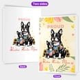 thumbnail image 2 of Happy Mother's Day Proud Boston Terrier Mom 5x7in Folded Greeting Card Gentleman Dog Lover Gifts Single Note Card with Envelope - 03003, 2 of 5