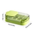 thumbnail image 3 of Press Type Ice Storage Box, Large Capacity Ice Tray with Lid, Dust Proof Ice Container for Freezer, Flip Top Water Injection Mold, 3 of 6