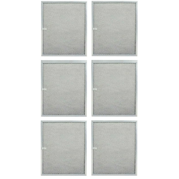 6 Compatible 99010300 Broan Grease Range Hood Filters 11-7/8" x 17-11/32"