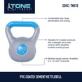 thumbnail image 6 of Tone Fitness, 10lb Cement Filled Kettlebell, 6 of 7
