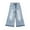 LightBlue-2620, variant on KIDSCOOL SPACE Girls Flare Jeans,Little Big Girl Ripped Wide Leg Summer Denim Pants