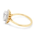 thumbnail image 3 of 1 4/5 Carat Pear shape Lab Grown Created Diamond Solitaire Halo Promise Wedding Engagement Ring 14K Yellow Gold Jewelry For Women (1.80 cttw, Color-G-H, Clarity-VVS1) EGL Certified Ring Size - 4.5, 3 of 6