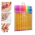 thumbnail image 1 of Liner Brush Drawing Painting Marker Dotting Pen Flower Líneas abstractas Detalles Nail Art Pen Set para salón, hogar, manicura, adorno de uñas, , Fluorescente 8 colores Yinane pluma de pintura, 1 of 8