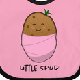 thumbnail image 4 of Inktastic Little Spud Pink Boys or Girls Baby Bib, 4 of 4