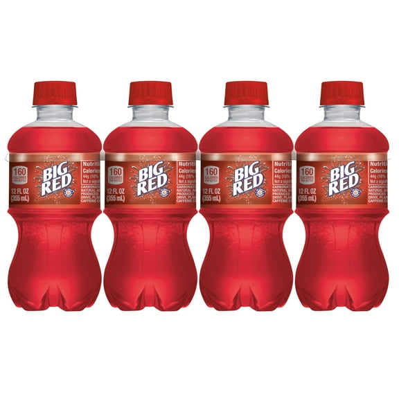 Big Red Soda Pop, 12 fl oz, 8 Pack Bottles