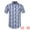 Purple, variant on Unique Bargains Men's Summer Shirts Short Sleeve Button Down Plaid Check Dress Shirts Blue S