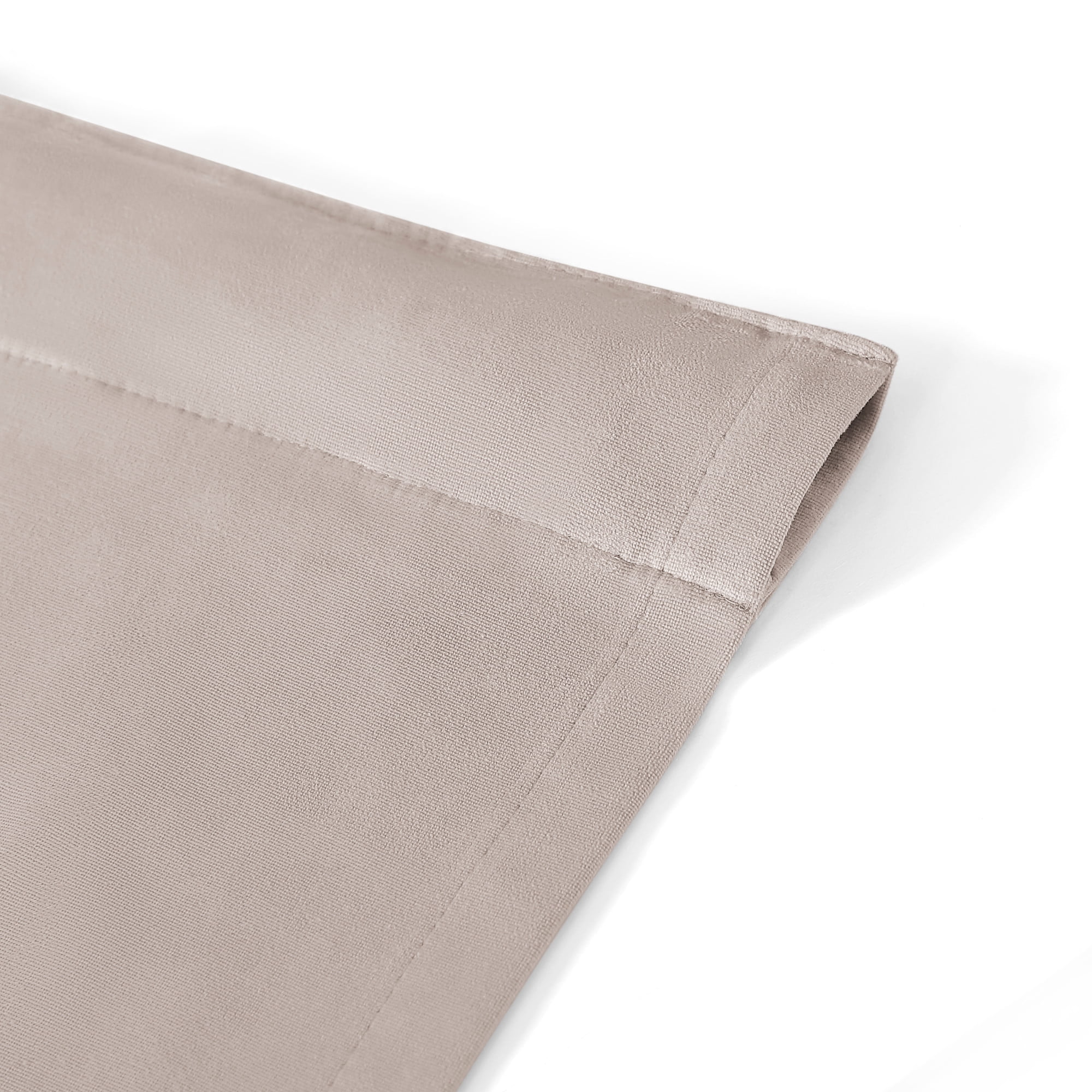 Martha Stewart Lucca Velvet Curtain Panel Pair, Linen, Back Tab, Blackout,  Lined, Indoor, Adult, 2 Piece Set, 50" x 95"