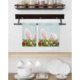 thumbnail image 3 of Easter Kitchen Dish Towels for Drying Dishes Set of 3, Wooden Bunny Colorful Eggs Spring Floral Farmhouse Waffle Weave Microfiber Hand Tea Bathroom Towels Quick Dry & Absorbent Towel 15.7x23.6, 3 of 7