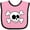 Pink and Black, variant on Inktastic Fun Skull and Crossbones Boys or Girls Baby Bib