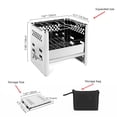 thumbnail image 1 of Stainless Steel Barbecue Grill Portable Folding Washable Reusable Removable Grills Outdoor Backyard Weekend Grilling Tools Straight Grill Net, 1 of 7