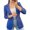 Blue, variant on EHQJNJ Women Suit Jacket Long Jackets for Women Fashion Dressy Over Dress Women's Solid Color Minimalist Long Sleeve Jacket Fall Fashion
