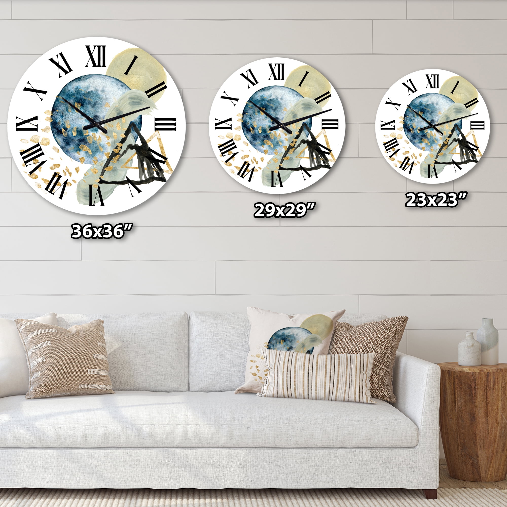 Designart 1 in Quartz Modern/Contemporary Wall Clock