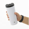 thumbnail image 3 of JoyJolt Vacuum Insulated Tumbler with Flip Lid and Straw - 20 oz - White, 3 of 8