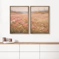 thumbnail image 4 of Framed Canvas Print Wall Art Set of 2 Wildflower Meadow Floral Botanical Vintage Art for Living Room, Bedroom, Office - 24"x36"x2 NATURAL, 4 of 7